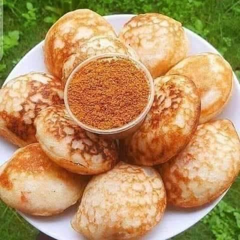 #waina /masa and melon and groundnut soup.