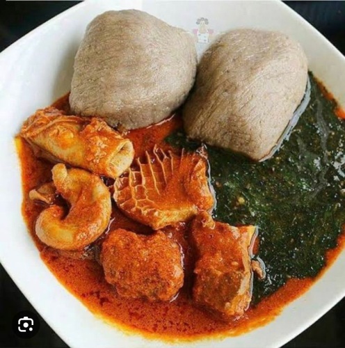 #amala and ewedu soup