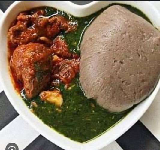 #amala and ewedu soup