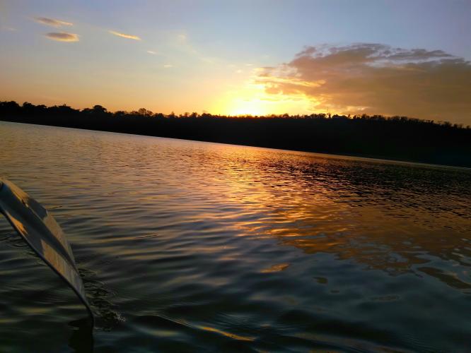 Sunset at Lake Duluti,Tanzania.