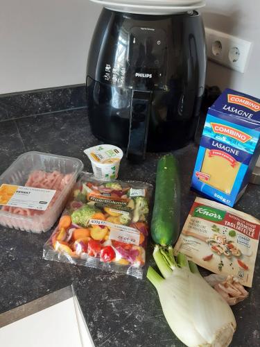 Airfryer courgettelasagne