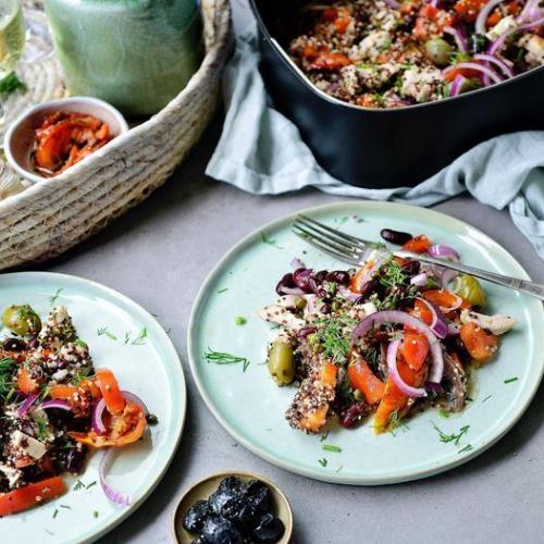 Mediterranean quinoa salad from 1 Airfryer basket