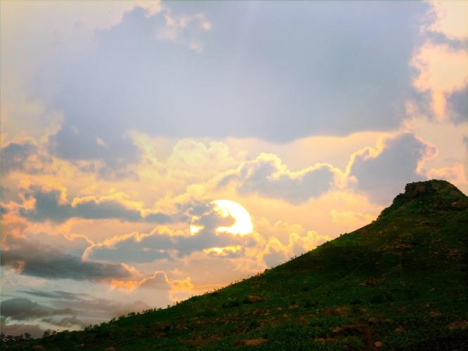 Beautiful Mountain Sunrise