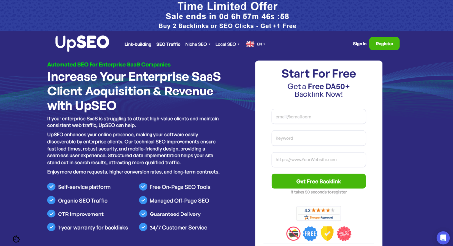 SEO for SaaS: A Founder's Guide to SaaS SEO in 2024 and Beyond with UpSeo