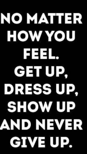 No matter how you feel