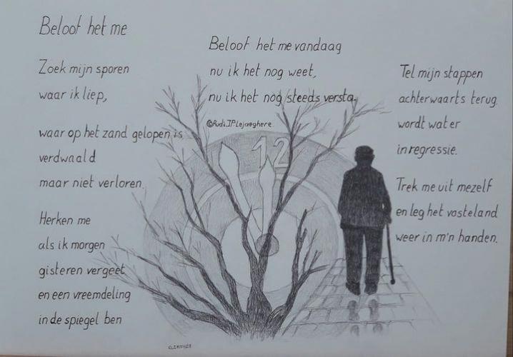 Ik vind het altijd moeilijk om jezelf te promoten, maar omdat ik hier op Yoors toch ook heel wat tekeningen heb staan, wil ik misschien toch met een  paar voorbeelden mijn tekenkunsten tentoon stellen. Ik volg al een een vijftal jaar tekenacademie en ieder jaar veranderen we van project. Op die manier heb ik al mijn hobby's verweven in mijn tekenkunst, waaronder mijn hond Yuki, mijn muziek waar ik veel van hou en mijn poëzie. Er zit hier veel talent, maar ik denk dat als ik eerlijk moet zijn toch ook een heel stuk talent en ervaring heb op dat gebied en op die manier een rechtmatige kandidaat zou zijn voor de booster.