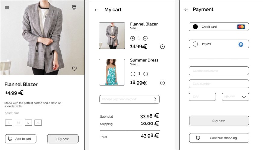 My e -commerce website
