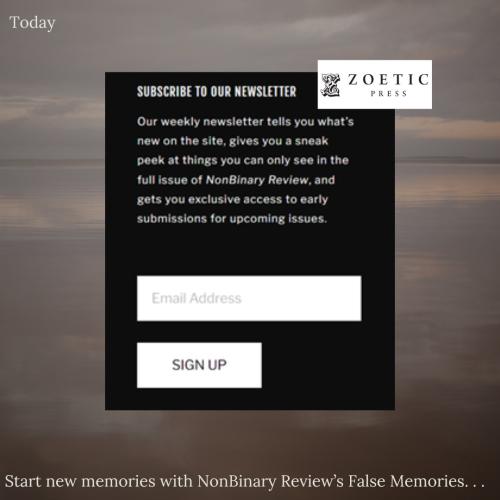 NonBinary Review Issue 37: False Memories