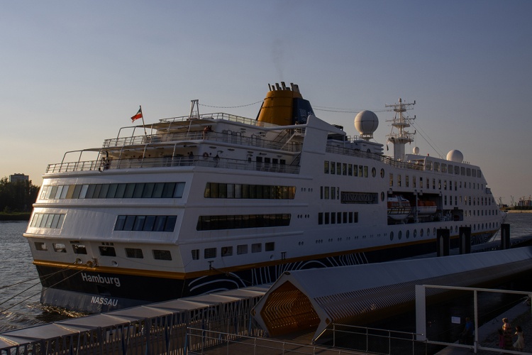 The cruise ship Hamburg visits Antwerp