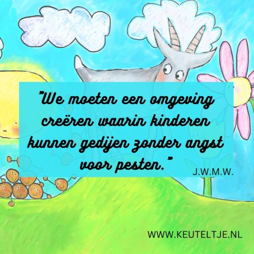 Geen angst voor pesten 