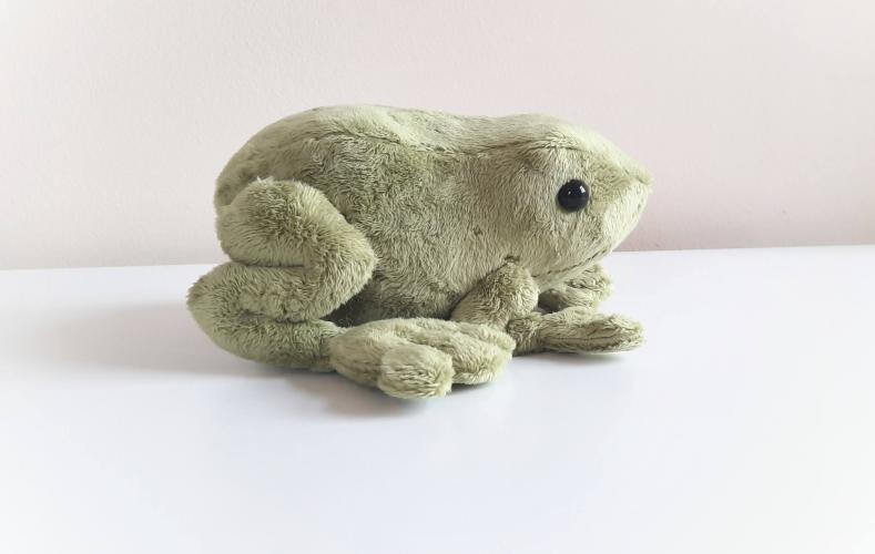 Handmade Stuffed Frog Toy