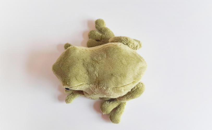 Handmade frog plush