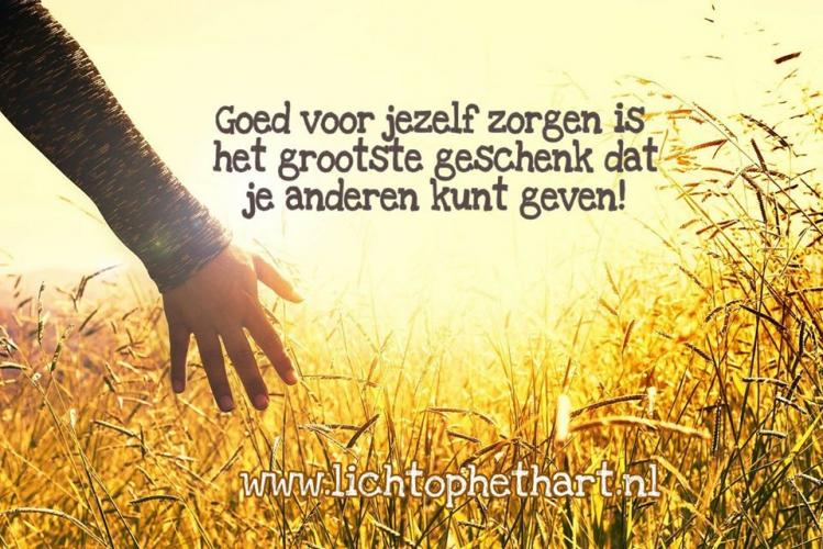 Goed voor jezelf zorgen is het grootste geschenk dat je anderen kunt geven.