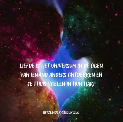 Thuiskomen in de ogen van liefde