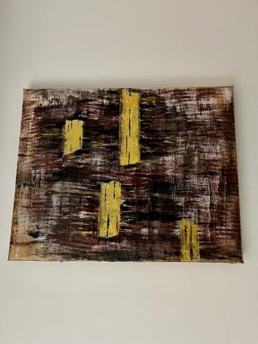 Acryl abstract op doek