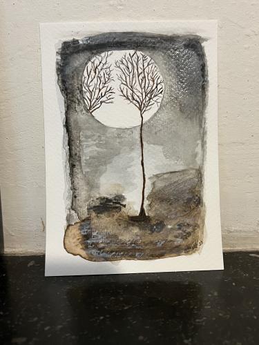 Watercolor new abstract work 