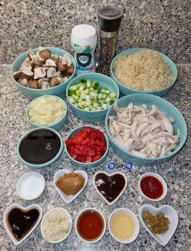 Sannie's Oosters wokgerecht met gepluisde kip