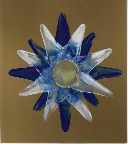 Lines and shapes (encaustic)