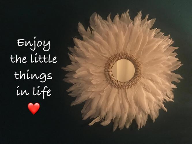 Enjoy the little thing in life