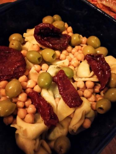 Snelle tortelloni ovenschotel vol carbohydrates & proteins.