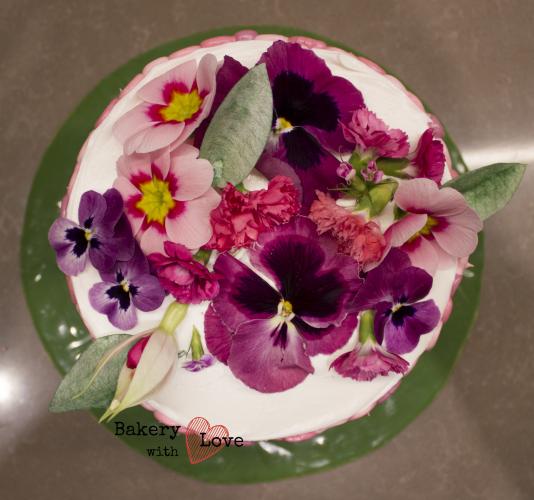 Vrolijke bloementaart