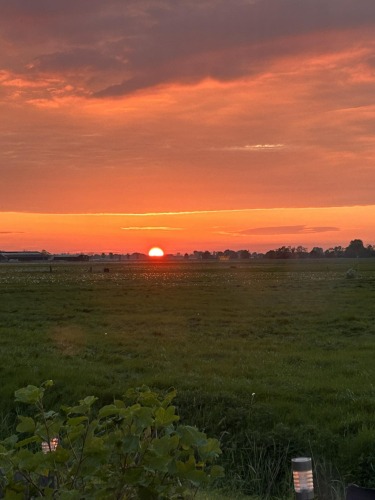 ondergaande zon