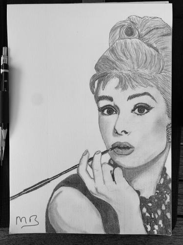 Audrey Hepburn portret