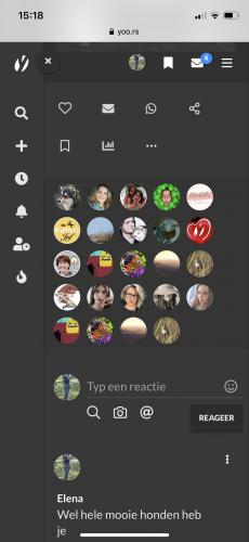 Even een vraagje wat betekenen al die foto’s onder jou bericht?