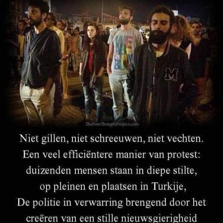 #Protest  in stilte# 