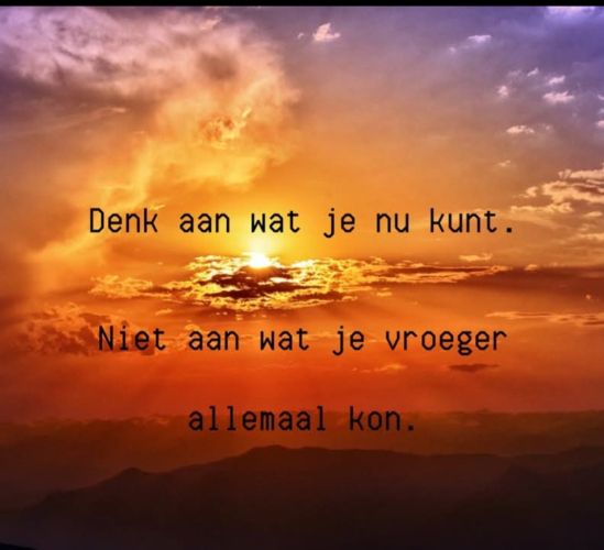 Zeg ik ook altijd......