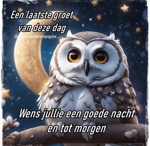 En morgen gezond weer op.......