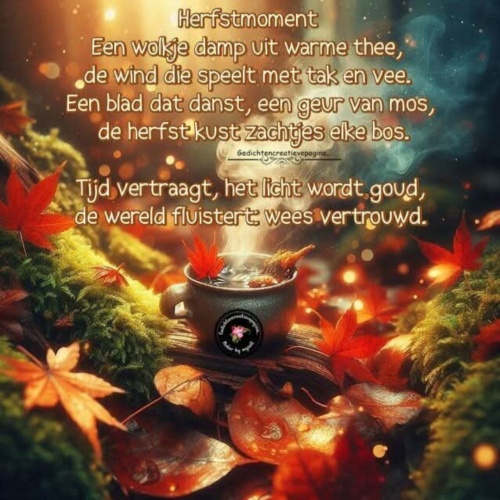 Een mooi herfstmoment....