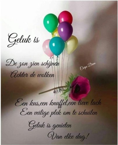 Ik wens jullie dit geluk......