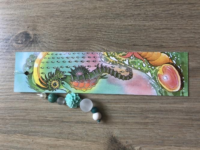 Handgemaakt boekenleggers met hanger