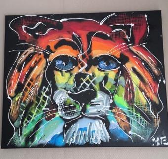 Colorful Rainbow Lion