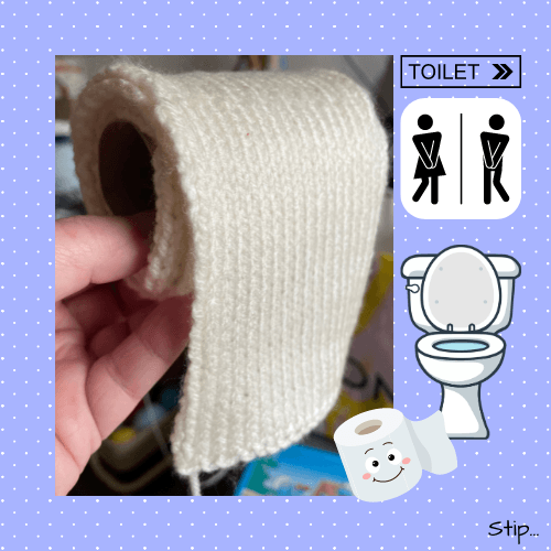 Brei eens een rol toiletpapier...