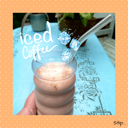 Iced coffee...