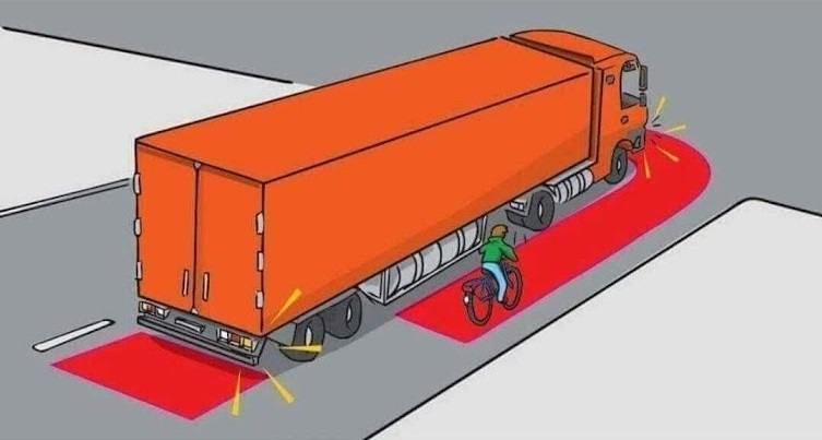 Pas op met vrachtwagens