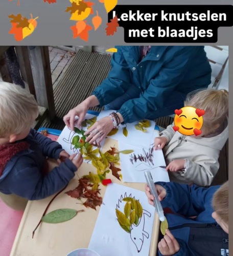 Creatief met bladeren