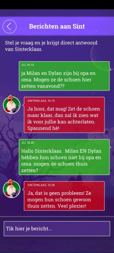 Appen met Sinterklaas