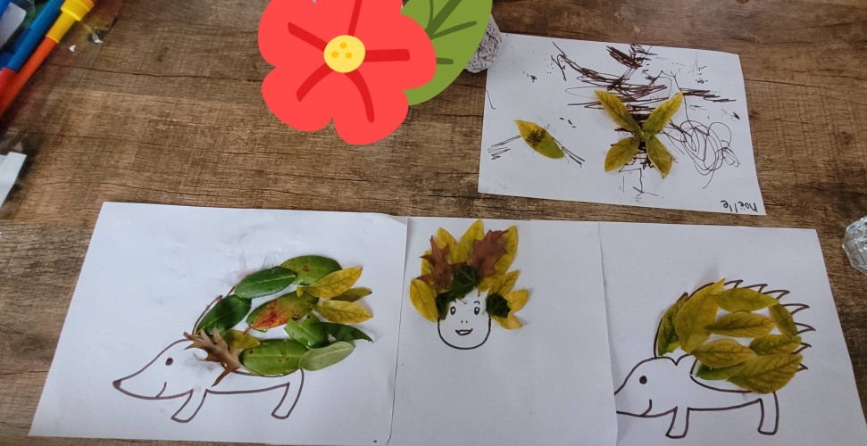 Creatief met bladeren