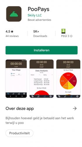 <a class="removable-mention" data-mentionid="48726" href="/useroverview/48726/BellaBeb%C3%A9%E2%99%A1">@BellaBebé♡</a> Zelf heb ik Android, En daar kan ik hem wel vinden. Dat die bij IOS (Iphone en dergelijke) Poop Breaks heet heb ik me laten in lezen op internet in de hoop dat ik hiermee goed zit. Ik kan dit zelf niet controleren omdat ik geen Apple elektronica heb.