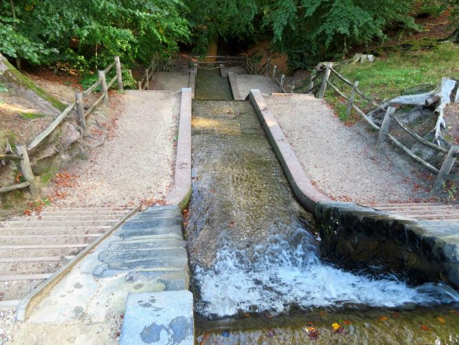 De hoogste waterval van het land