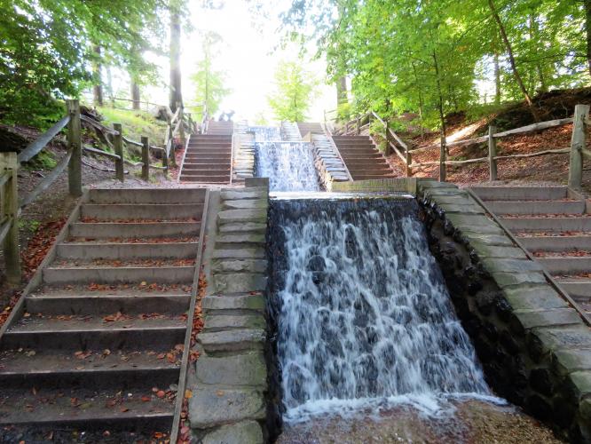 De hoogste waterval van het land