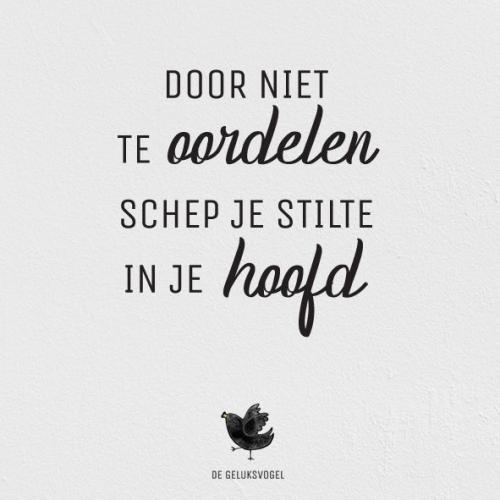 Rust in je hoofd, toch wel iets bijzonders. 