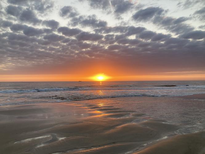 Zonsondergang in Frankrijk 