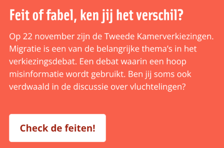 Feit of fabel? Test jouw kennis over vluchtelingen