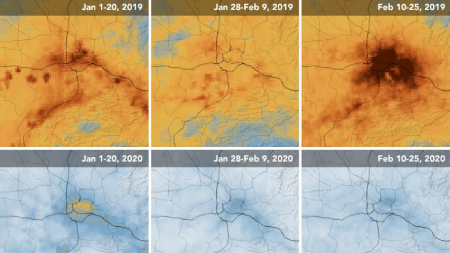 Coronavirus provides cleaner air