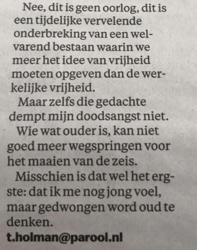 Nee, dit is geen oorlog