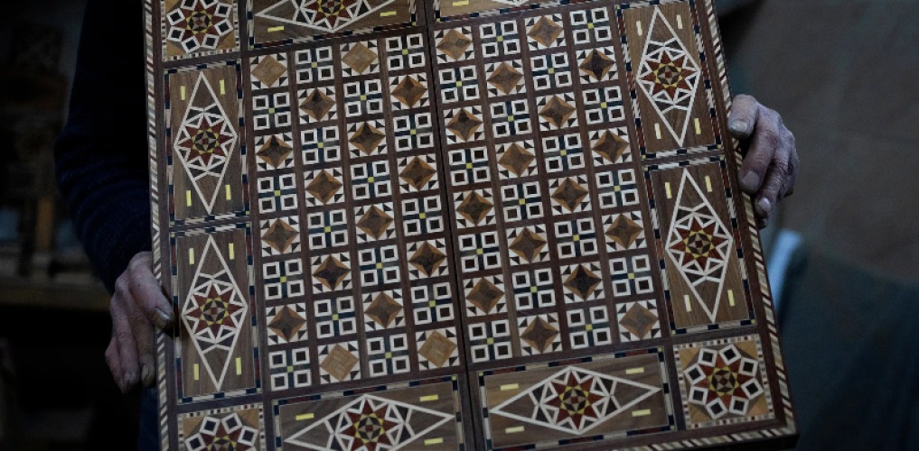 Kunstenaar Ibrahim Abu Khadouj